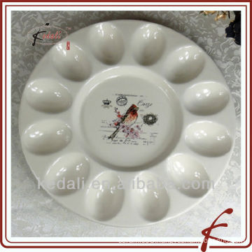 new style ceramic egg plate